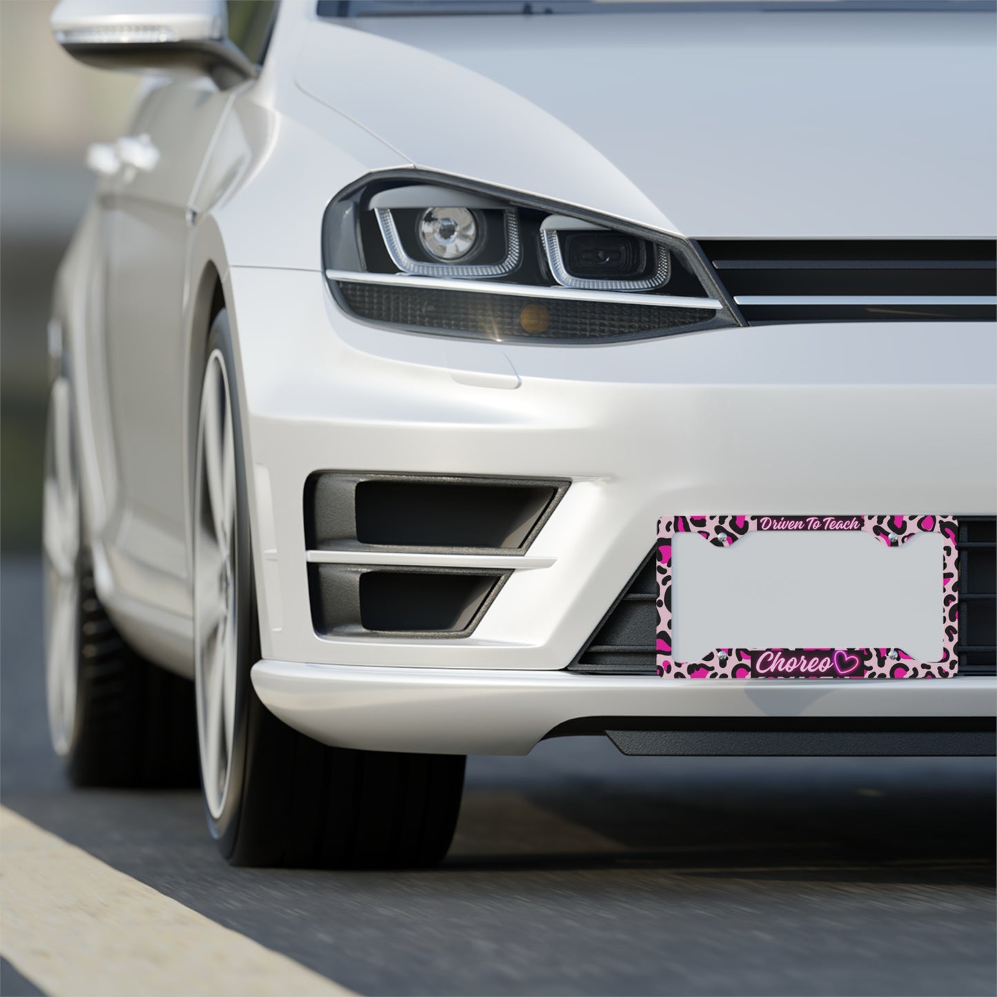 Driven To Teach Choreo License Plate Frame