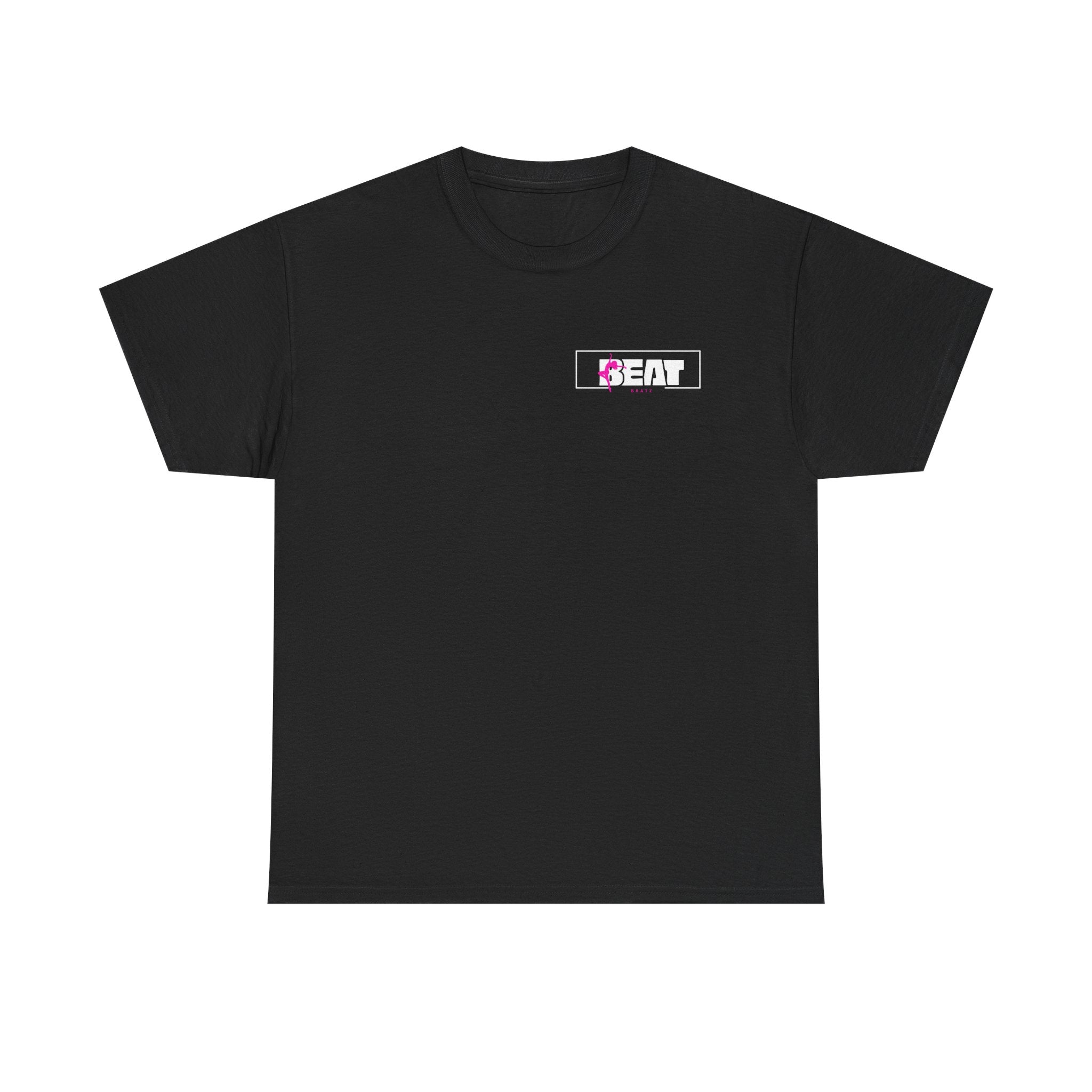 Beat Logo T-Shirt — Retro Pink Music Graphic Tee