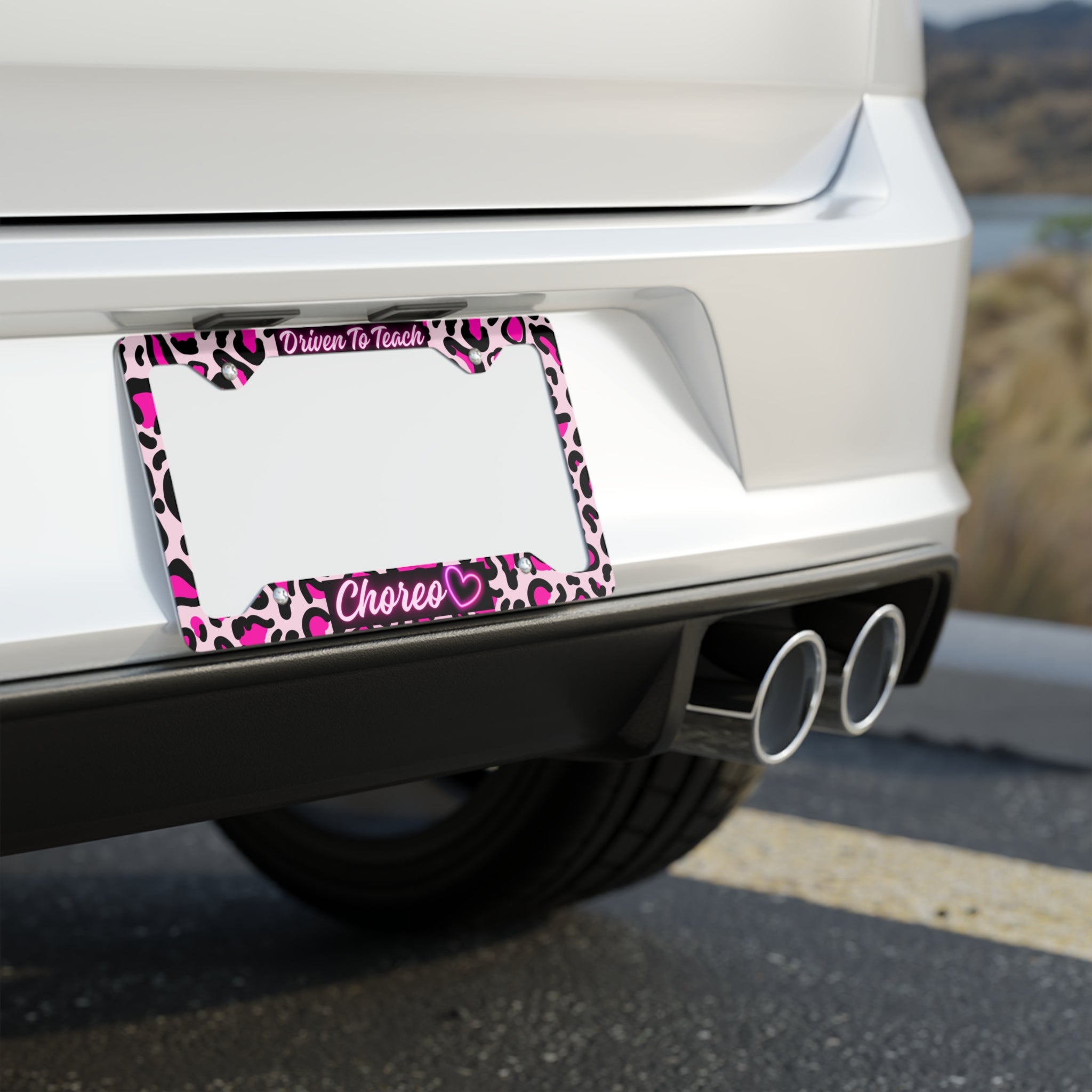 Driven To Teach Choreo License Plate Frame