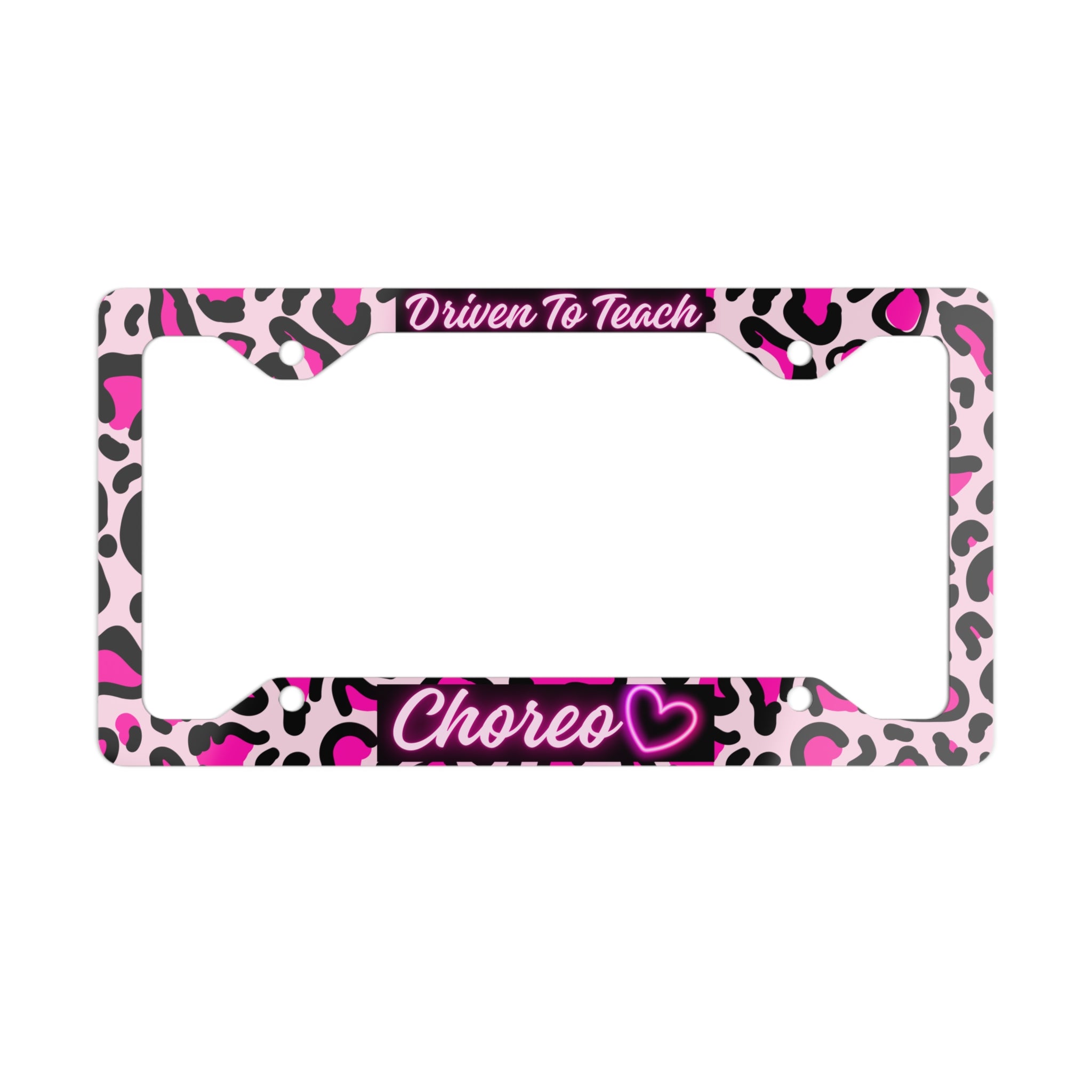 Driven To Teach Choreo License Plate Frame