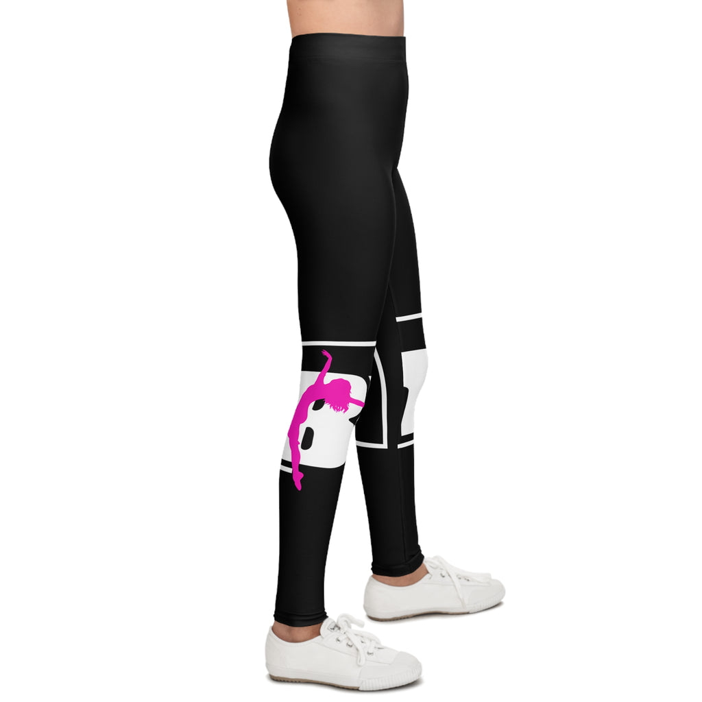 Youth Dance Leggings — Pink Ballet Graphic Kids AOP Leggings