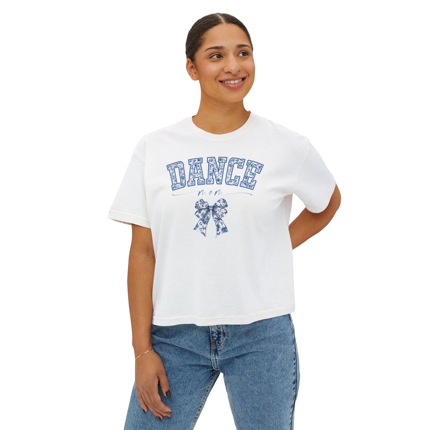 Beat Bratz Dance Mom Floral Bow Crop Tee