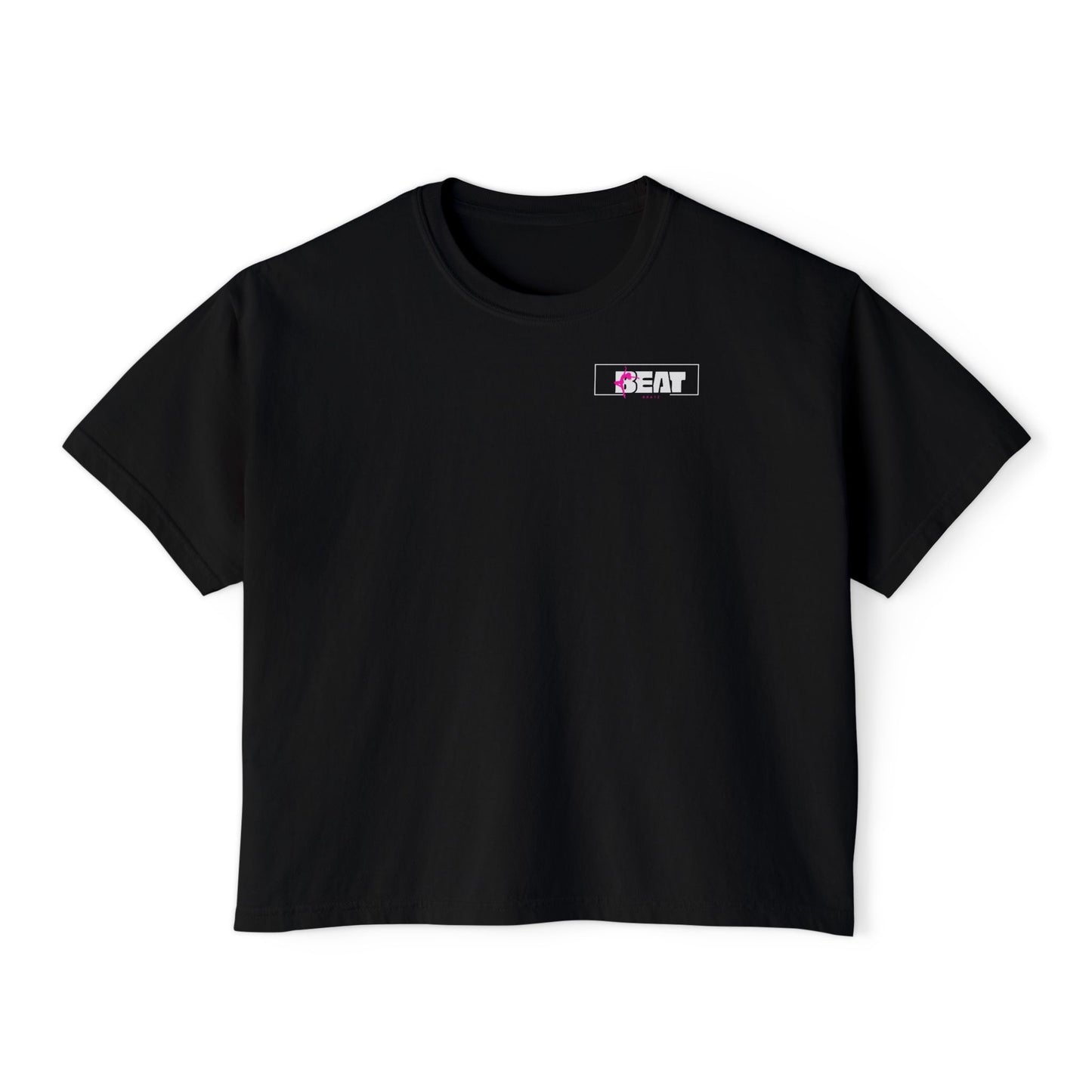 Dance Mom Energy Beat Bratz Crop Tee— Leopard  Print