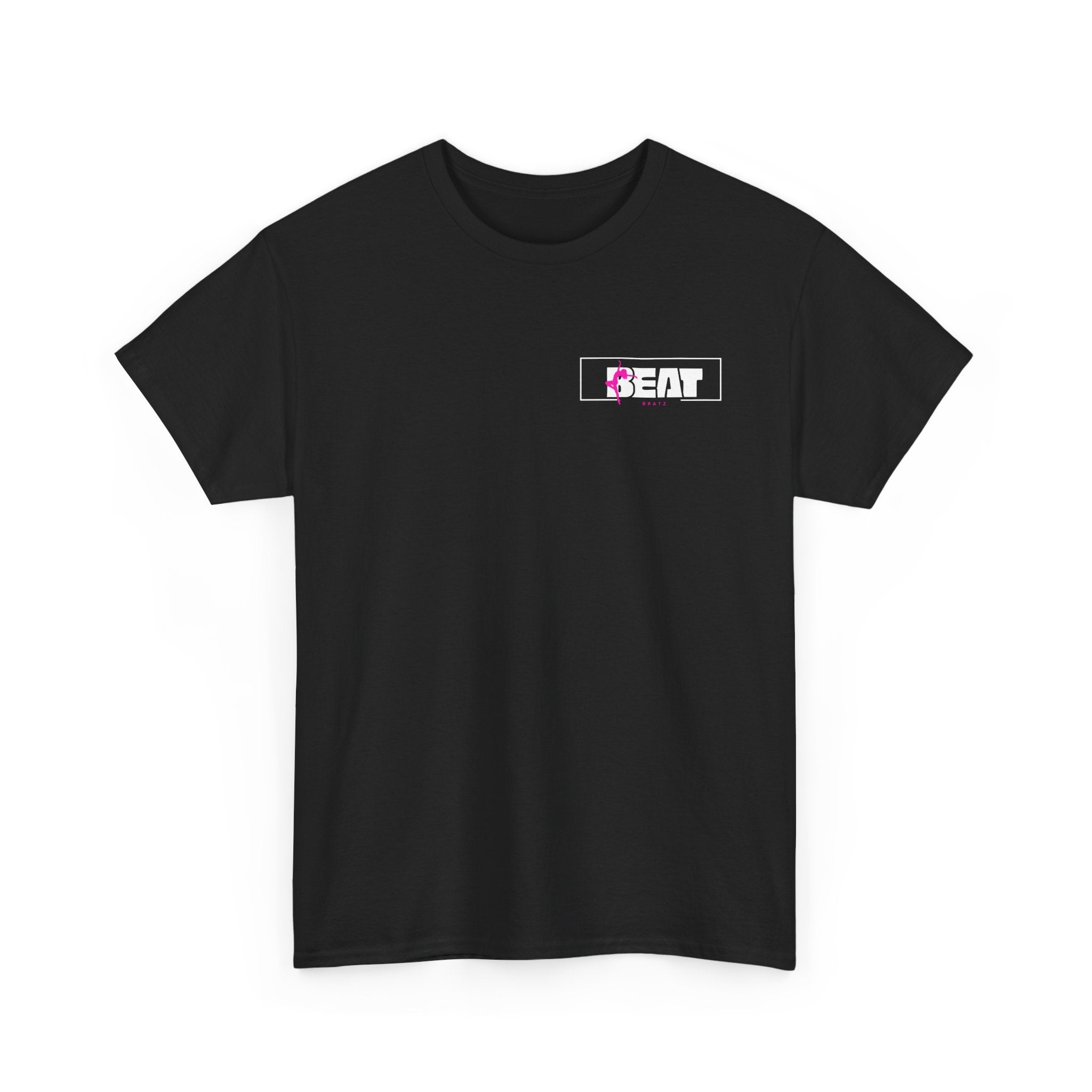 Beat Logo T-Shirt — Retro Pink Music Graphic Tee