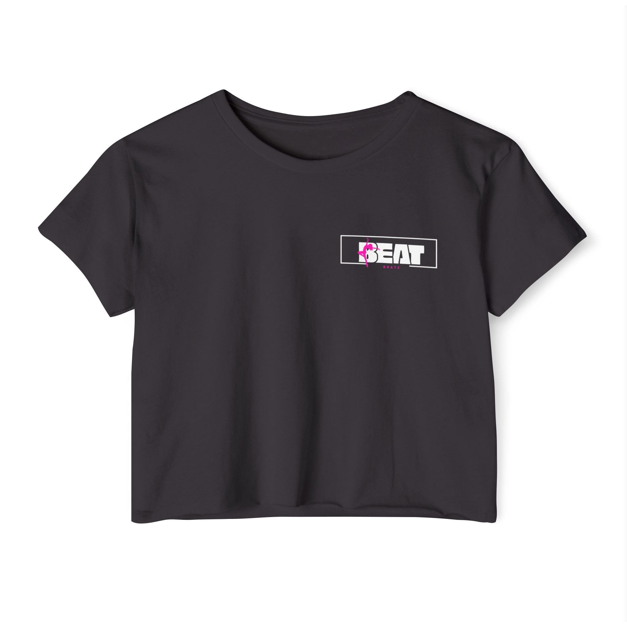 Festival Crop Top — "Turn Up The Sound" Retro Rave Graphic