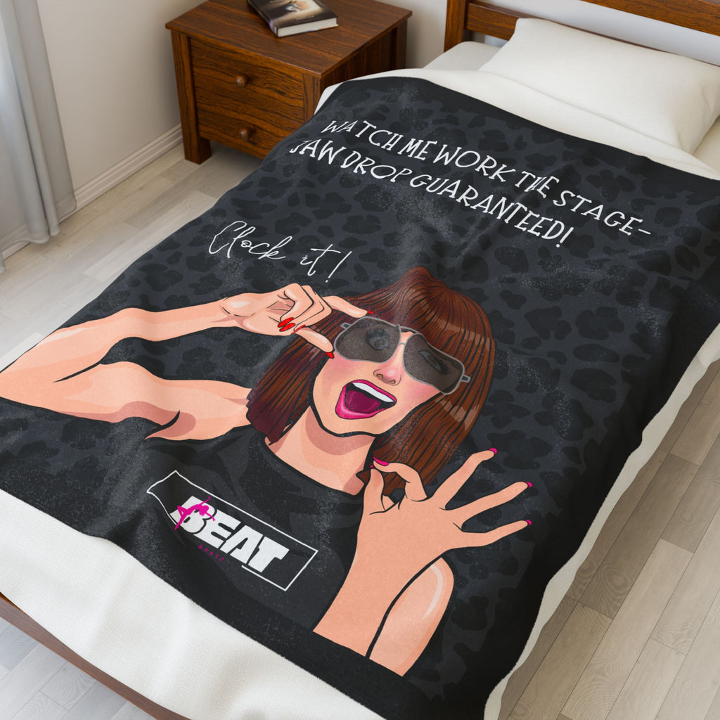 Beat Bratz Plush Blanket -Clock It!