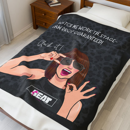 Beat Bratz Plush Blanket -Clock It!