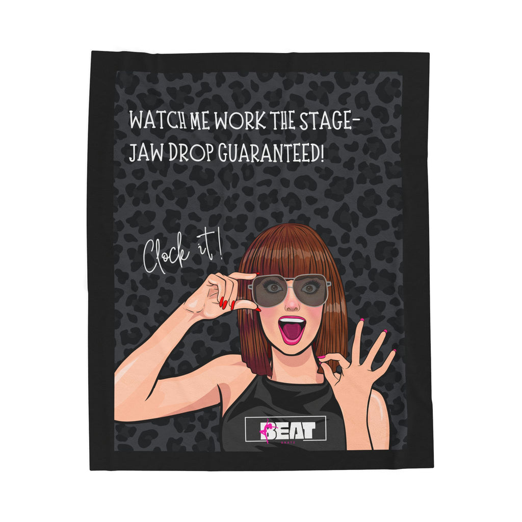 Beat Bratz Plush Blanket -Clock It!