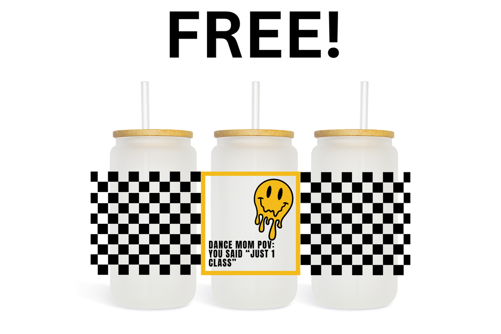 Dance Mom DTF UV Custom Wraps 5 pk + 1 FREE - 16 oz Wraps