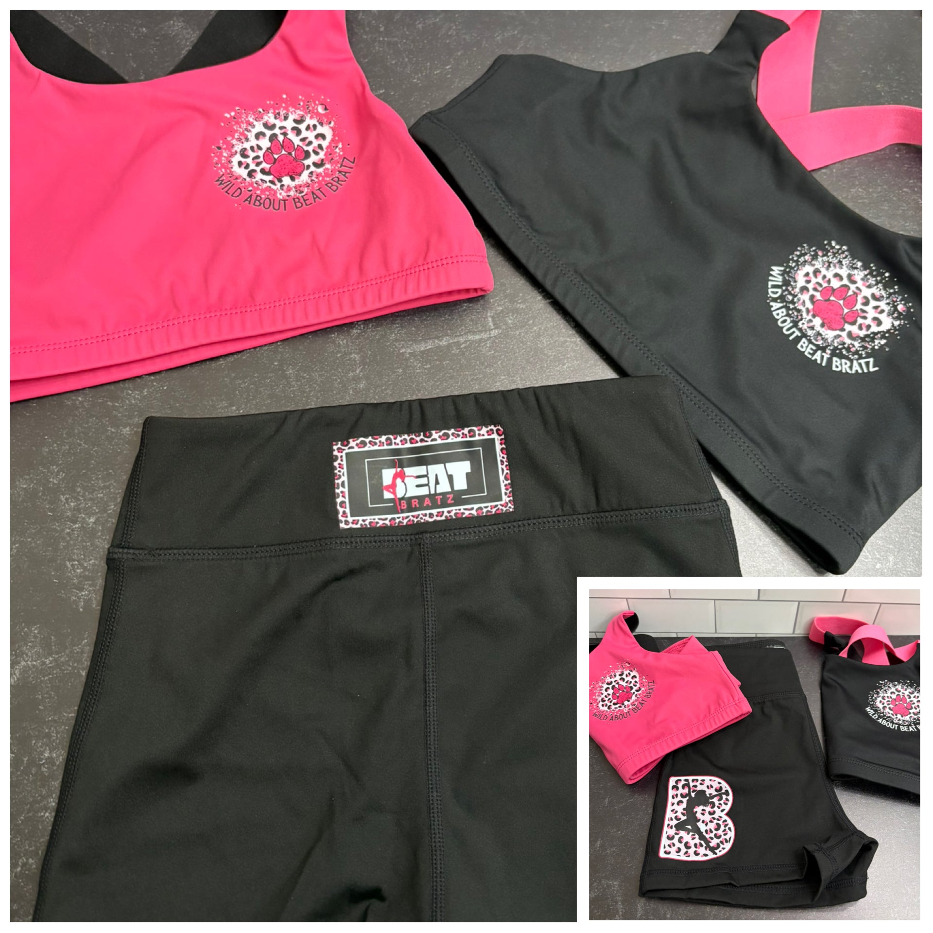 Wild About Beat Bratz Youth Athletic Bundle – 2 Sports Bras + Shorts | Unbeatable 2-for-1 Value