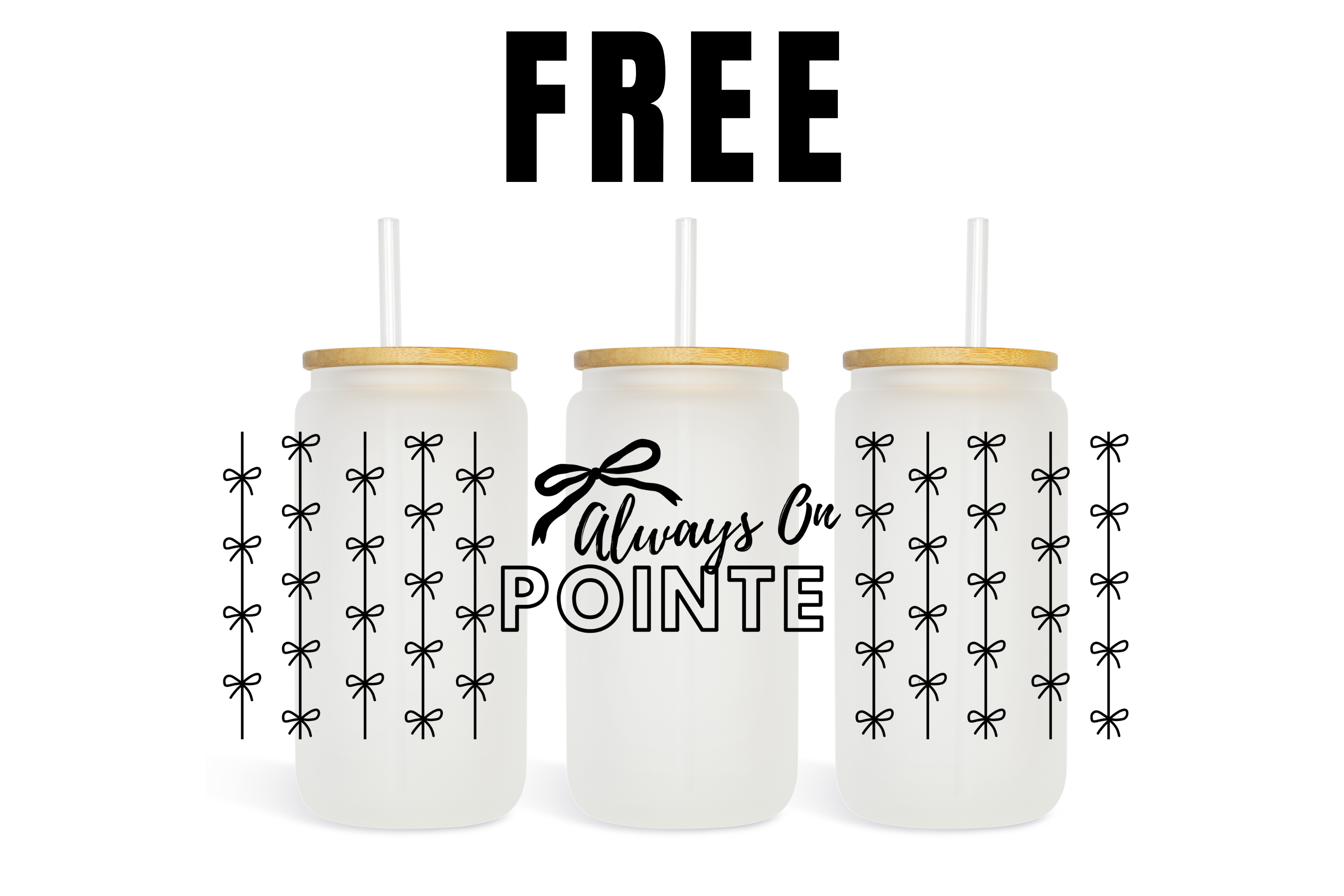 Ballet Themed DTF UF 16oz + 5pk Plus 1 FREE