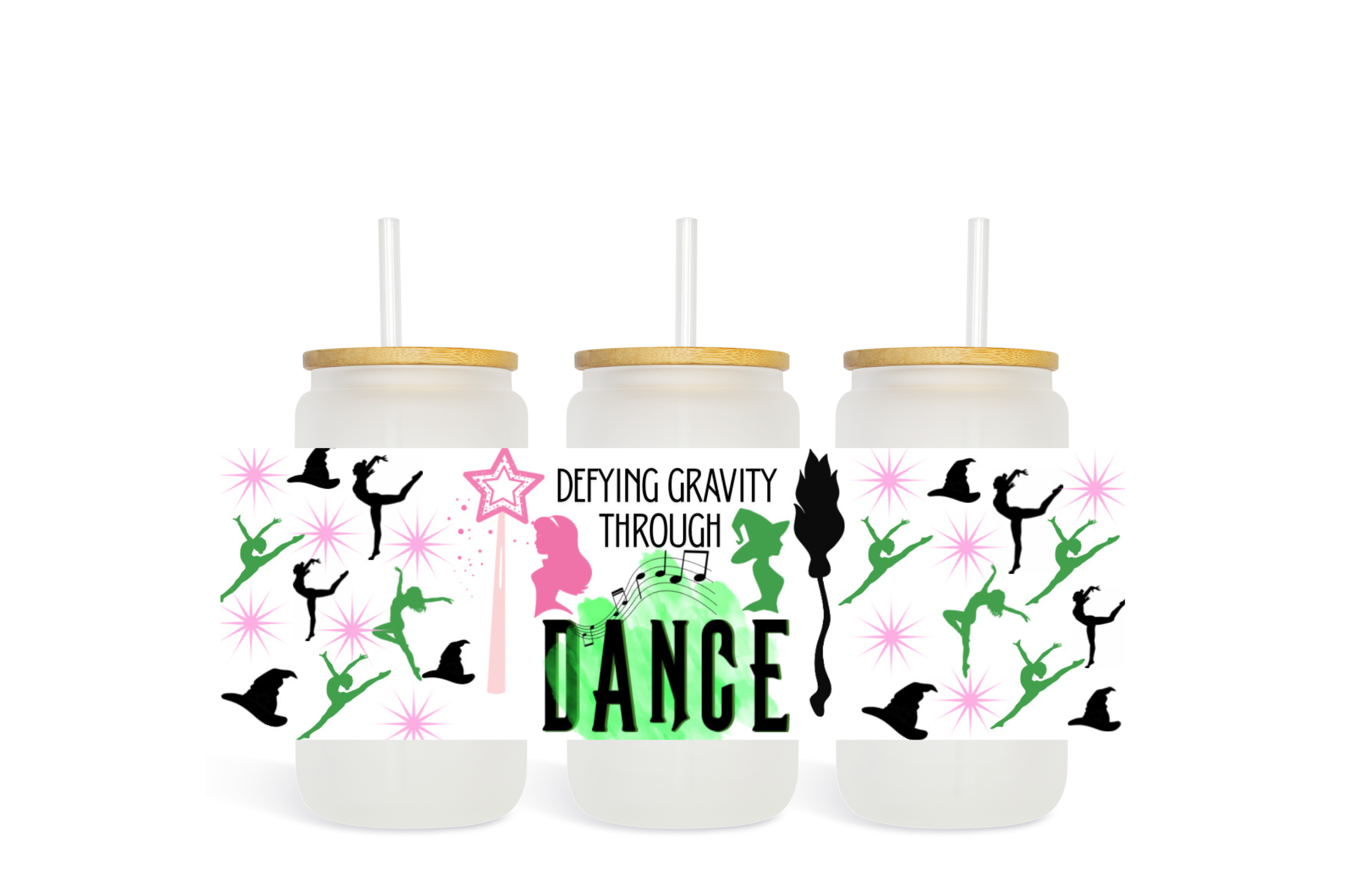 Dance Themed DTF UV Wraps 16oz+ 5 pk plus 1 FREE